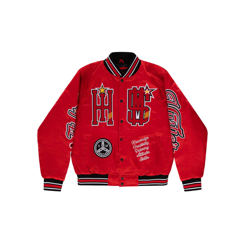 "ITALIAN HUSTLER" by Guè - Bomber Red