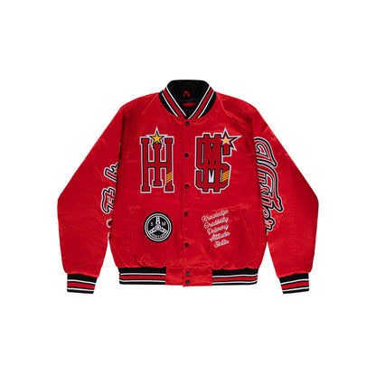 "ITALIAN HUSTLER" by Guè - Bomber Red