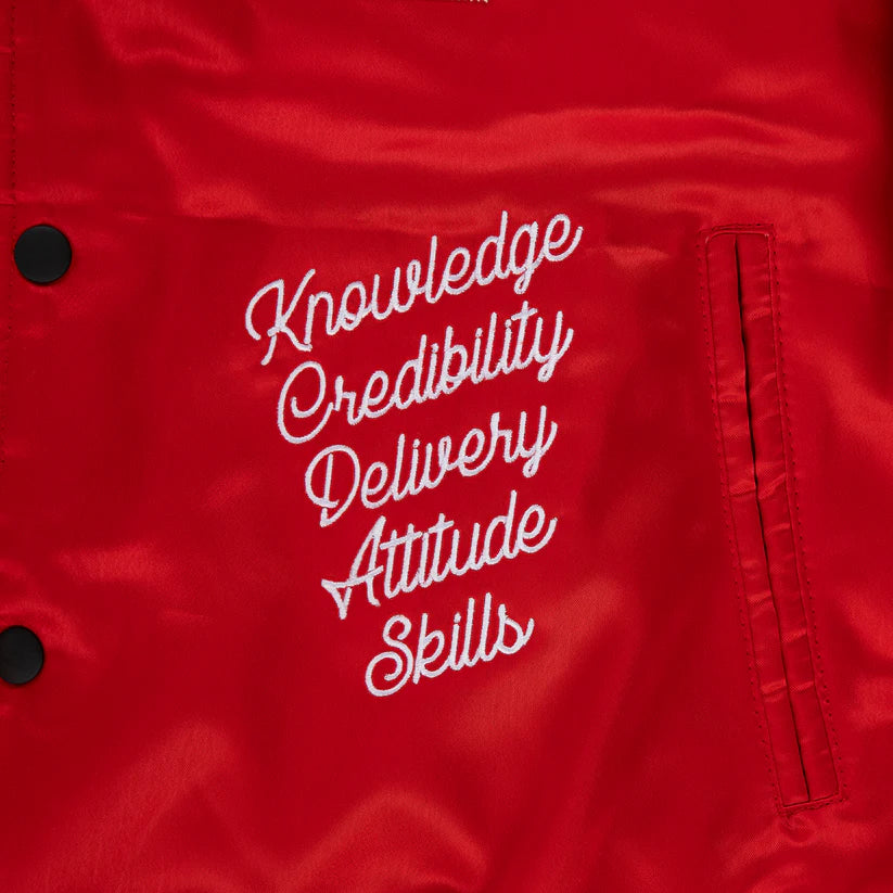 "ITALIAN HUSTLER" by Guè - Bomber Red