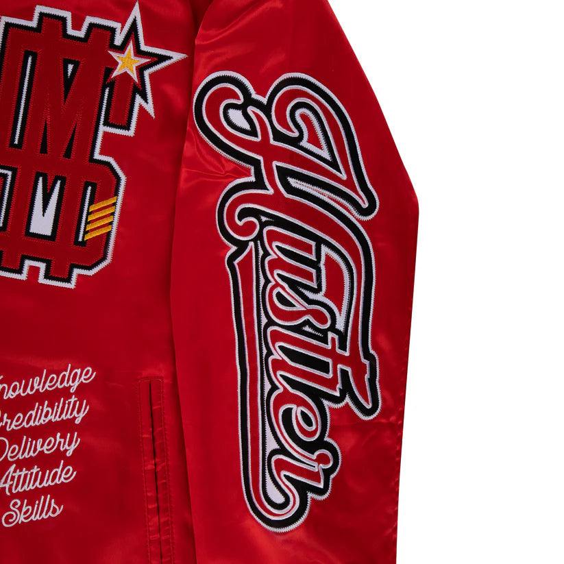 "ITALIAN HUSTLER" by Guè - Bomber Red