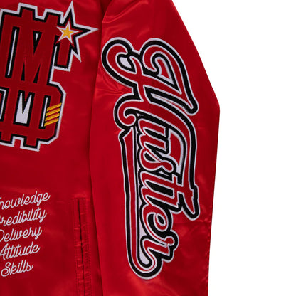 "ITALIAN HUSTLER" by Guè - Bomber Red