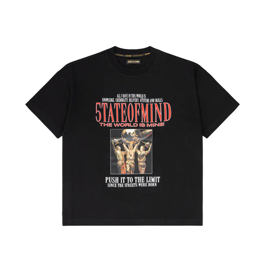 "THE WORLD IS MINE" T-Shirt Black